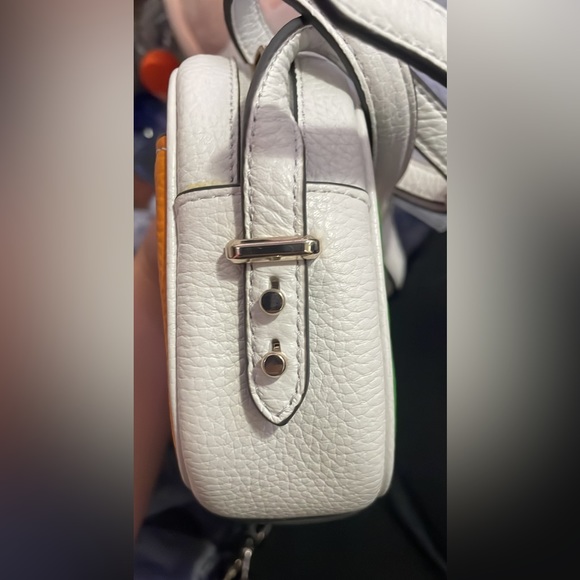 Kate Spade Kourtney Rainbow Stripe Camera Bag, NWOT, 5.3"h x 8.07"w x 2.36"d - Picture 5 of 5